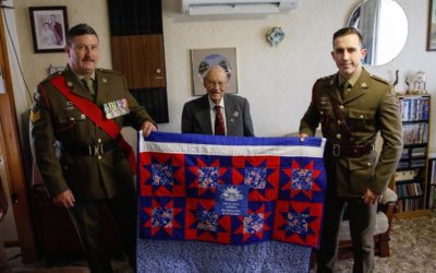 WW2 veteran honoured with hero quilt