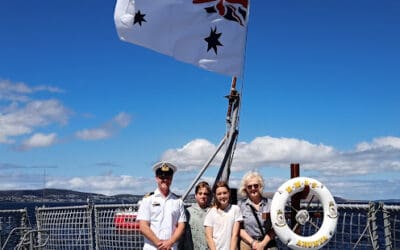 Visit to HMAS Arunta Hobart Feb 2023 by Anne H