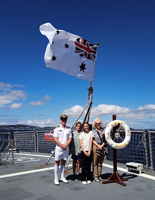 Visit to HMAS Arunta Hobart Feb 2023 by Anne H