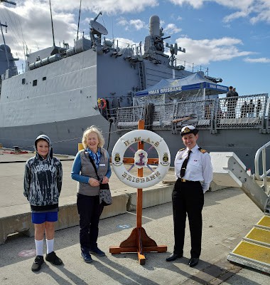 Visit to HMAS Brisbane in Hobart – 13 May 23