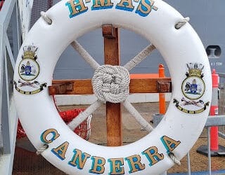 Tour of HMAS Canberra by Bennie and Ken