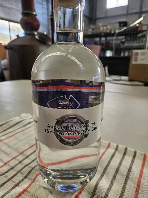 Bravo Zulu Distillery launches Aussie Hero Quilts 15th Anniversary Gin.